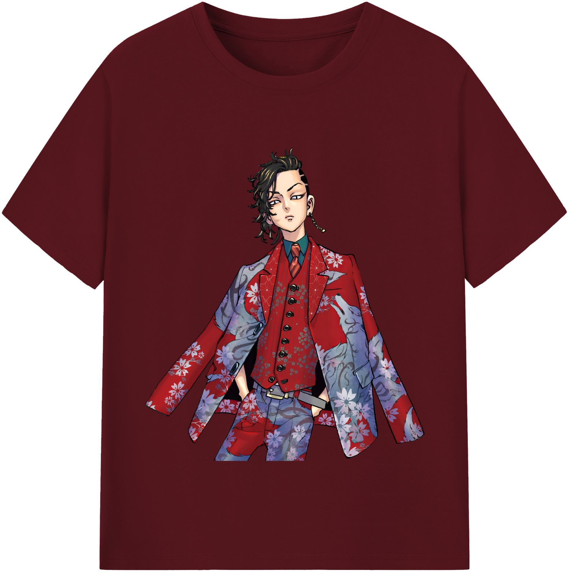 （画像用） 東京リベンジャーズ Tokyo Revengers 綿100％半袖Tシャツ（フロントプリント）